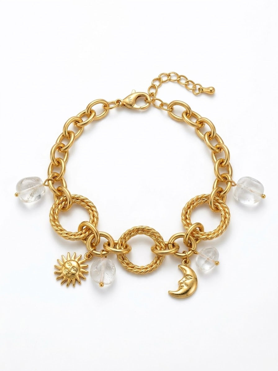 Bracelet doré au design délicat et original